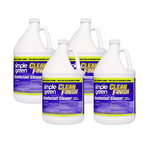 Clean Finish Disinfectant Cleaner, Herbal, 1 gal Bottle, 4/Carton