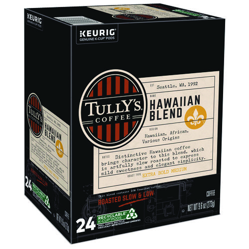 Hawaiian Blend Coffee K-Cups, 24/Box