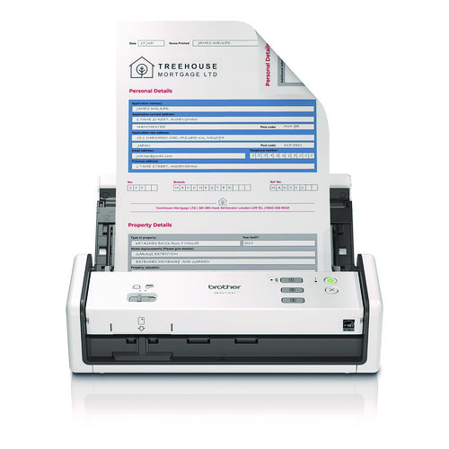 ADS-1300 Compact Desktop Scanner, 600 dpi x 600 dpi Optical Resolution, 20-Sheet Duplex Auto Document Feeder