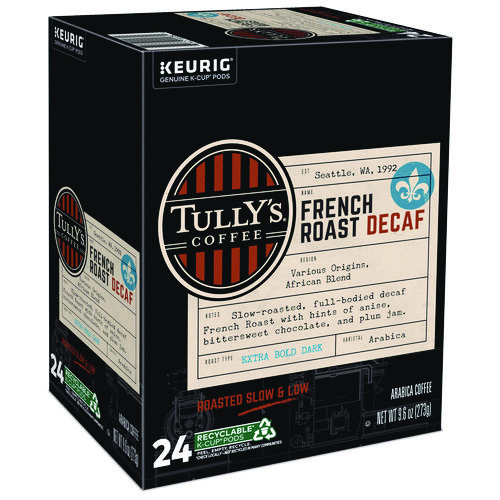 French Roast Decaf Coffee K-Cups, 24/Box