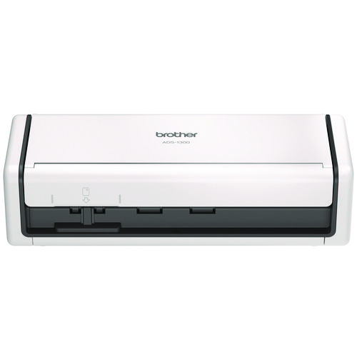 ADS-1300 Compact Desktop Scanner, 600 dpi x 600 dpi Optical Resolution, 20-Sheet Duplex Auto Document Feeder