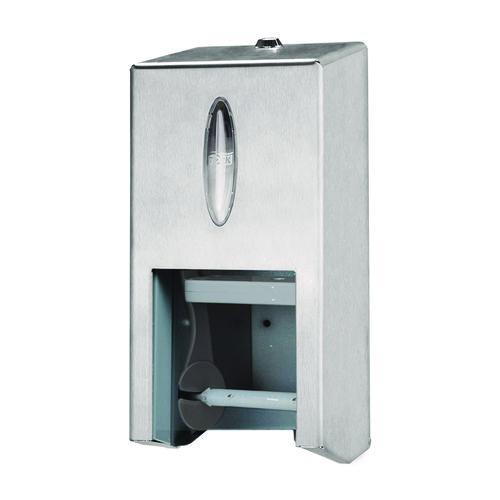 Tork - OptiServe Coreless Dispenser - holds two coreless rolls - stainless steel housing - fits T7 systems
