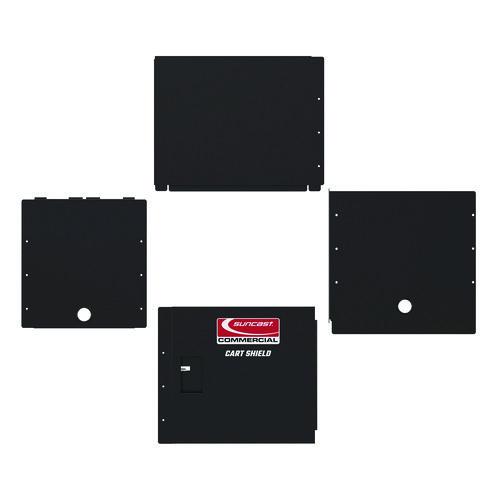 Utility Cart Shield, 26" x 45" for PUCSD2645, PUCHD2645, Steel, Black