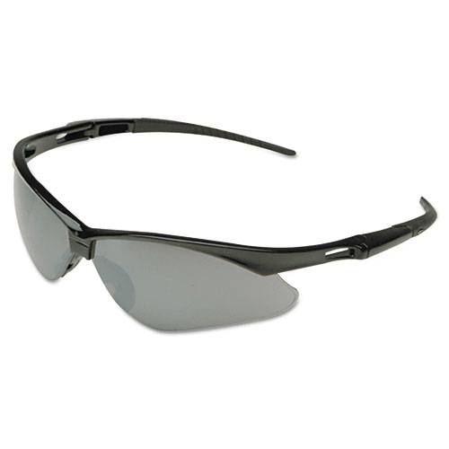 NEMESIS SAFETY GLASSES, BLACK FRAME, AMBER LENS