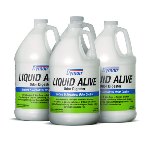 LIQUID ALIVE Odor Digester, 1 gal Bottle, 4/Carton