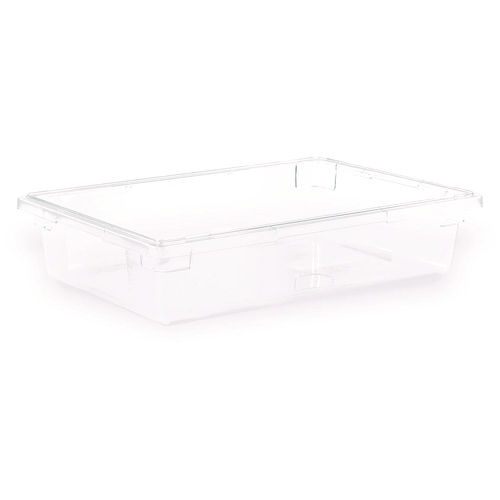 StorPlus Polycarbonate Food Storage Container, 8.5 gal, 18 x 26 x 6, Clear, Plastic