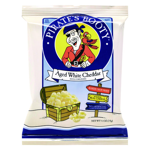 Puffs, Aged White Cheddar, 0.5 oz Bag, 36/Box