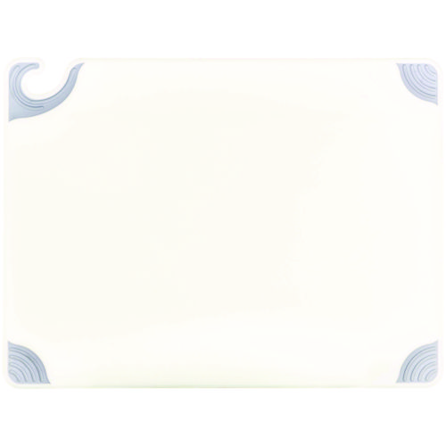 Saf-T-Grip Cutting Board, Plastic, 24 x 18 x 0.5, White