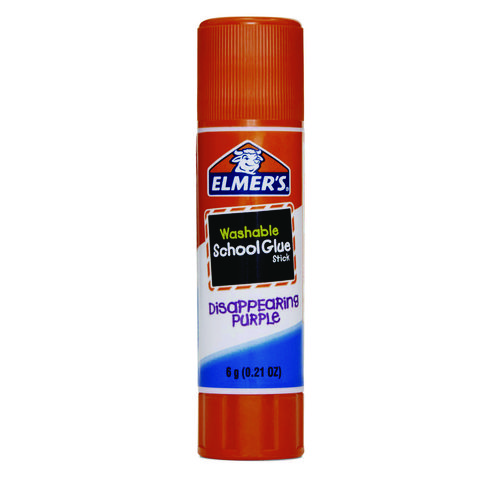 Disappearing Purple School Glue Stick, 0.21 oz, Dries Clear, 8/Pack