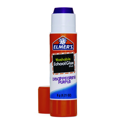 Disappearing Purple School Glue Stick, 0.21 oz, Dries Clear, 8/Pack