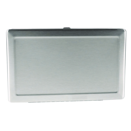 Surface-Mounted Paper Towel Dispenser, 12.13 x 6.13 x 7.25, Satin Finish Stainless Steel