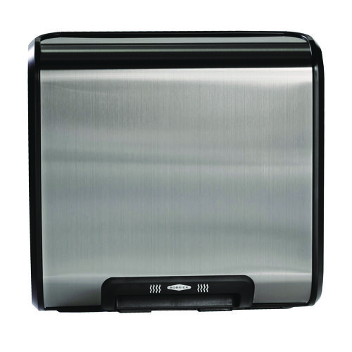 TrimLineSeries QuietDry Surface-Mounted ADA Automatic Hand Dryer, 115 V, Satin Stainless Steel