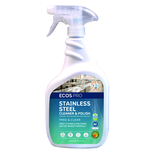 Stainless Steel Cleaner and Polish, 32 oz Spray