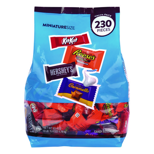 Assorted Minis Value Pack, Assorted Chocolates, 63.4 oz Bag, 230 Pieces