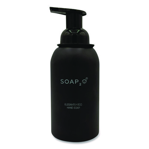 Eco Glass Bottle Soap Dispenser, 350 mL, Black