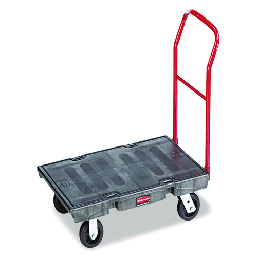 Heavy-Duty Platform Truck Cart, 2,000 lb Capacity, 24 x 48 Platform, Black