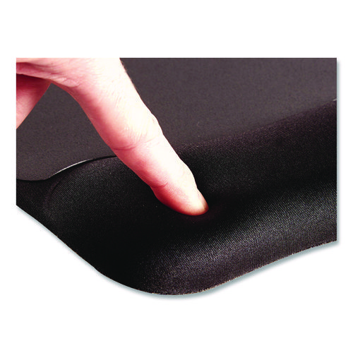 Memory Foam Mouse Pad with Wrist Rest, 7.93 x 9.25, Black