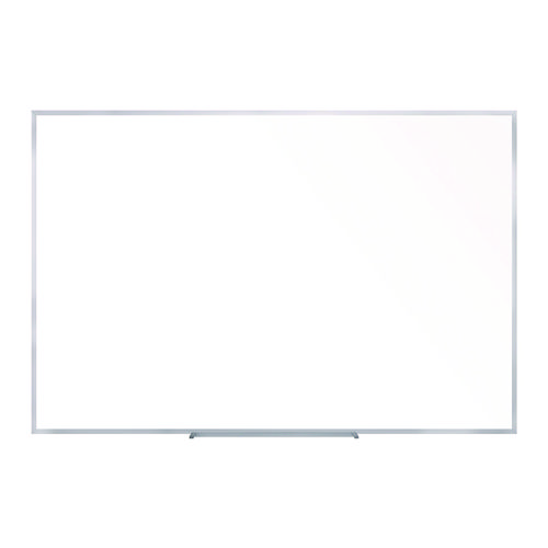 Non-Magnetic Whiteboard with Aluminum Frame, 87.91" x 48.5", White Surface, Satin Aluminum Frame