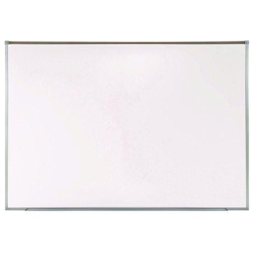 Proma Projection Magnetic Porcelain Whiteboard, 87.91" x 48.5", White Surface, Satin Aluminum Frame