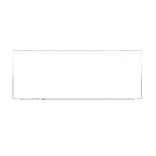 M1 Porcelain Magnetic Whiteboard, 87.91" x 48.5", White Surface, Satin Aluminum Frame