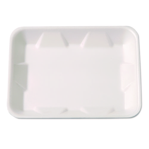 Supermarket Tray, 9.25 x 7.25 x 1.13, White, Foam, 500/Carton