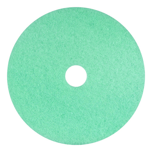 Luster Lite Burnishing Pads, 20" Diameter, Sky Blue, 5/Carton