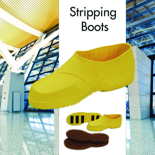 Stripping Boots, Extra Large, Yellow/Brown, One Pair