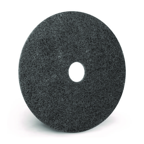 Titan Stripping Pad, 20" Diameter, Gray, 5/Carton