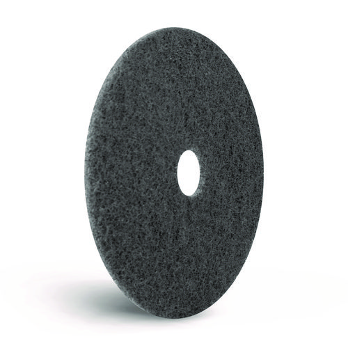 Titan Stripping Pad, 20" Diameter, Gray, 5/Carton