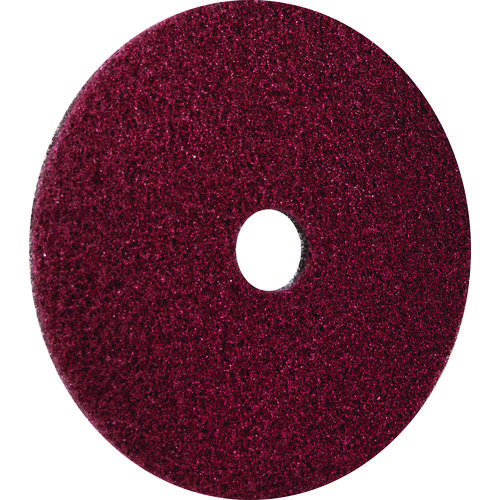 Black Diamond 400 Heavy-Duty Cleaning Pad, 20" Diameter, 400 Grit, Black/Red, 2/Carton