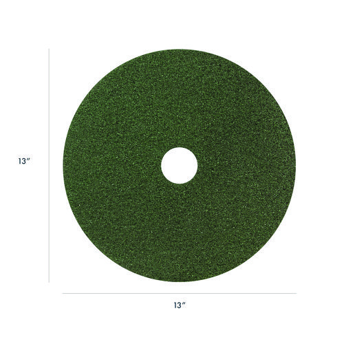 Black Diamond 3000 Grit Diamond Pad, 13" Diameter, Black/Green, 2/Carton