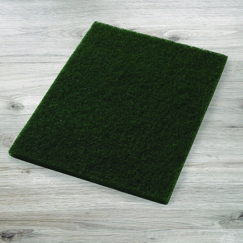 Scrubbing Pads, 14 x 28, Green, 5/Carton