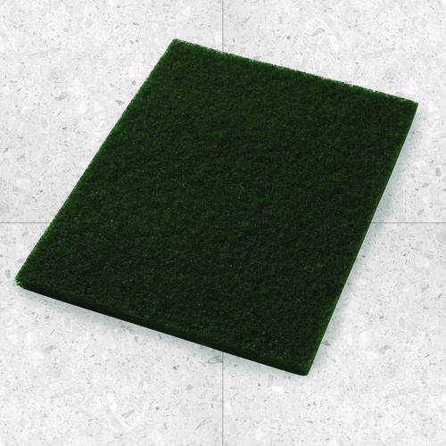 Scrubbing Pads, 14 x 28, Green, 5/Carton