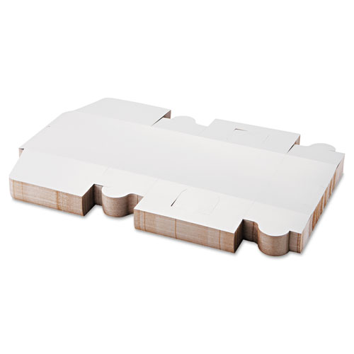 White One-Piece Non-Window Bakery Boxes, 10 x 10 x 5.5, White, Paper, 100/Carton