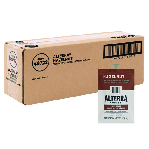 Alterra Hazelnut Coffee Freshpack, 0.23 oz Pouch, 40/Carton