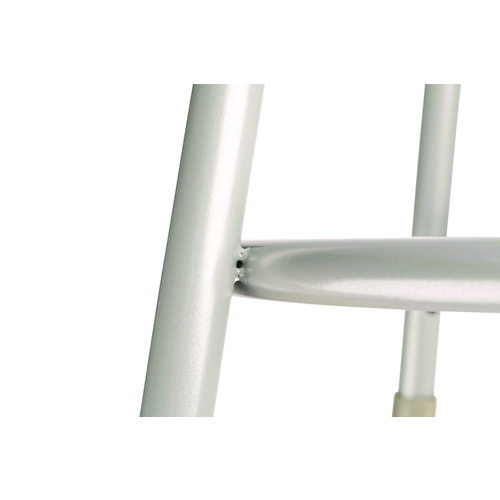 Image of 6400 Series Fixed Height Heavy Duty Vinyl Padded Steel Stool, Backless, Supports 500 lb, 30" Seat Height, Gray Seat/Base