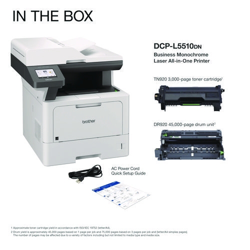 DCP-L5510DN Business Laser AIO Printer, Copy, Print, Scan