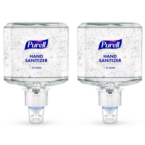 Food Processing Advanced Hand Sanitizer E3 Gel, 1,200 mL Bottle, Fragrance-Free, For ES6 Dispensers, 2/Carton