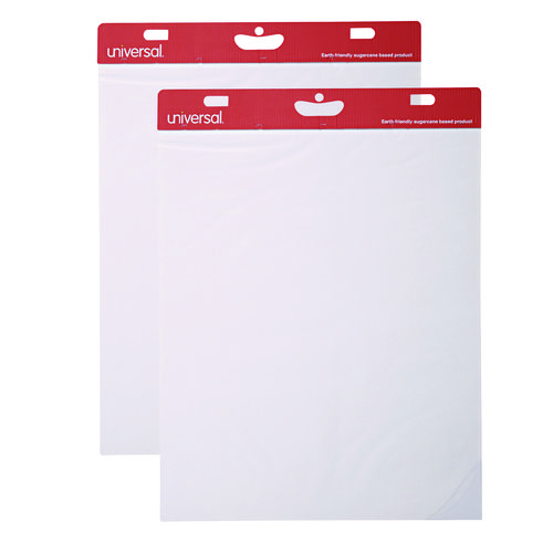 Renewable Resource Sugarcane Based Easel Pads, Unruled, 27 x 34, White, 50 Sheets, 2/Carton