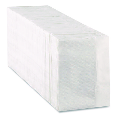 Interfold Napkin Refills, 1-Ply, 13 x 12, White, 600 Napkins/Pack,12 Packs/Carton