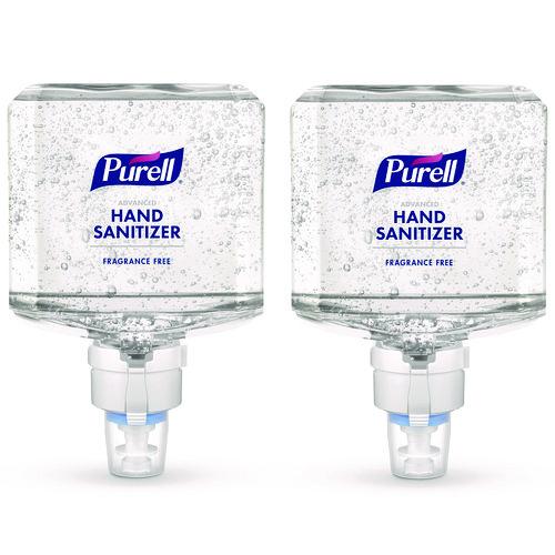 Professional Advanced Gel Hand Sanitizer Fragrance Free, For ES8 Dispenser, 2/Carton