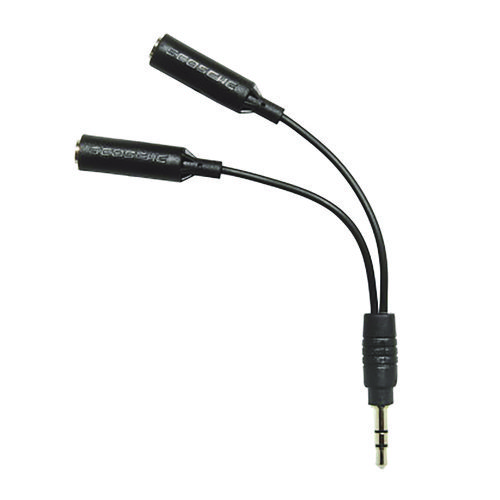 TuneShare 3.5 mm to 3.5 mm Audio Splitter, Black