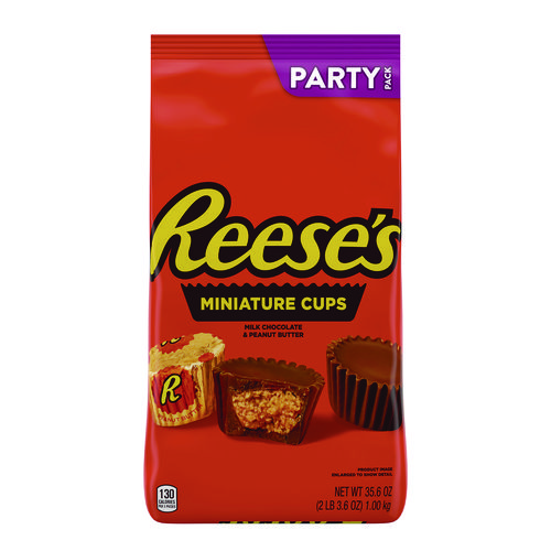 Peanut Butter Cups Miniatures, Party Pack, 35.6 oz Bag