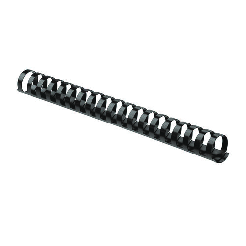 Plastic Comb Bindings, 1 1/4" Diameter, 200 Sheet Capacity, Black, 50/Pack