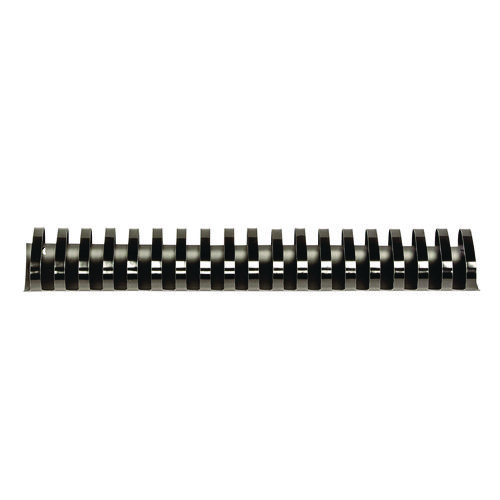 Plastic Comb Bindings, Oval, 2" Diameter, 500 Sheet Capacity, Black, 40/Pack