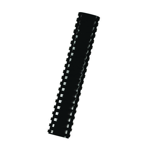 Plastic Comb Bindings, Oval, 2" Diameter, 500 Sheet Capacity, Black, 40/Pack