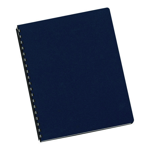 Futura Oversize Presentation Covers, Punched, 11.25 x 8.75, Navy, 25/Pack