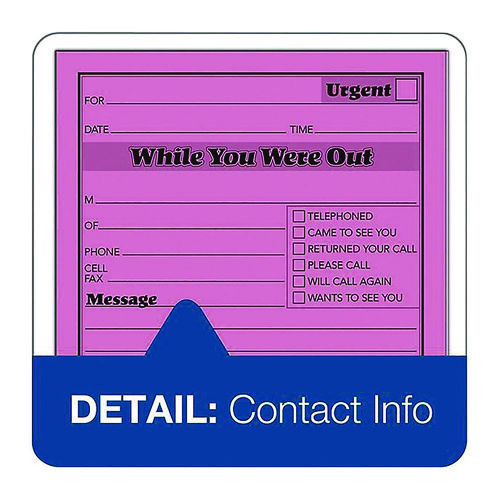 While You Were Out Memo Pad, One-Part (No Copies), 4.25 x 5.5, 50 Forms/Pad, 6 Pads/Pack