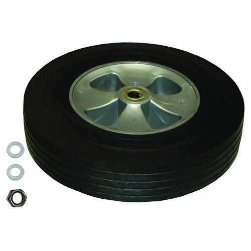 12-inch Wheel for 1 Cu. Yd. Standard Duty Tilt Truck, for FG131400BLA, Black