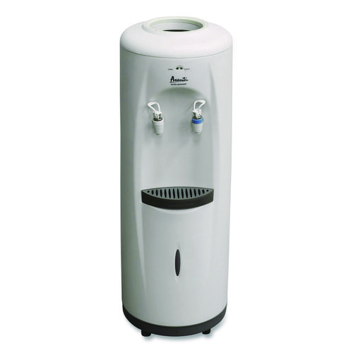 Cold and Room Temperature Water Dispenser, 3-5 gal, 11.5 x 12. 5 x 34, White